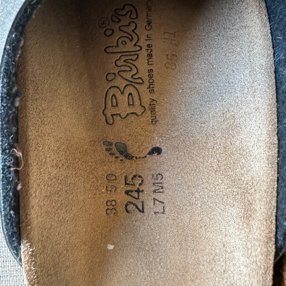 Birkenstock Birki’s Black Slip-On Clogs w Cork Bottom Women’s Size 7 - Picture 7 of 12